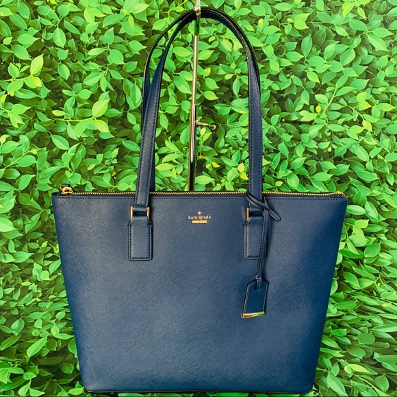 kate spade Handbags - Ocean blue tote leather Kate spade Cameron lucie